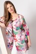 Chemise, voile transparent, aquarelle de fleurs