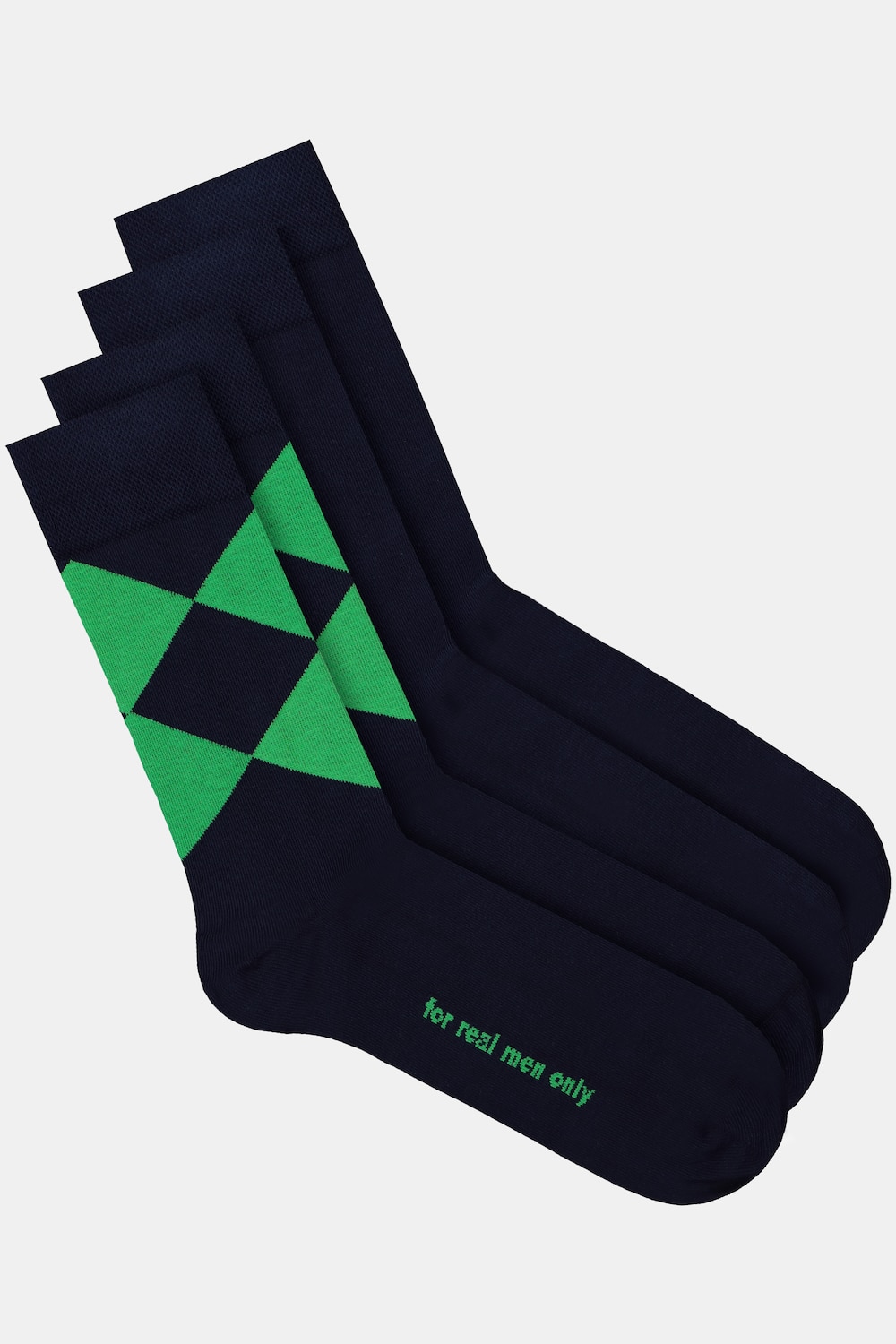 Grote Maten JP1880 sokken, Heren, groen, Maat: 51-53, Katoen/Synthetische vezels, JP1880