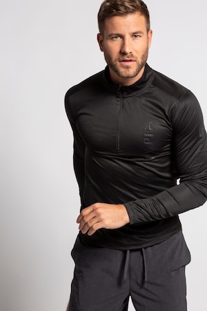Duże rozmiary Sportowa koszulka, mężczyzna, czarna, rozmiar: XL, poliester, JP1880