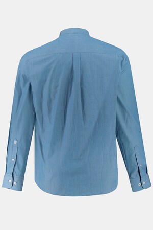 Duże rozmiary Koszula w paski, mężczyzna, sinoniebieska, rozmiar: 4XL, bawełna, JP1880