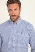 Chemise à carreaux traditionnelle JP 1880, manches longues et col à pointes boutonnées, coupe Modern Fit - jusqu'au 8 XL