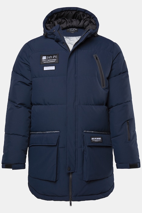 JAY-PI parka, 2-voudige functie, capuchon, technodaune-vulling