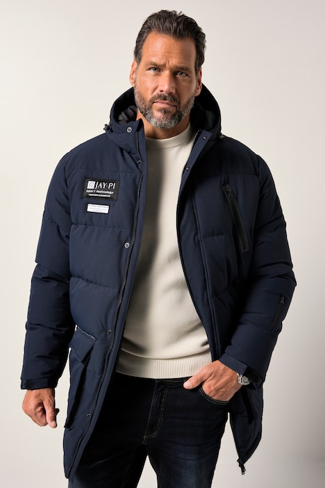 JAY-PI parka, 2-voudige functie, capuchon, technodaune-vulling