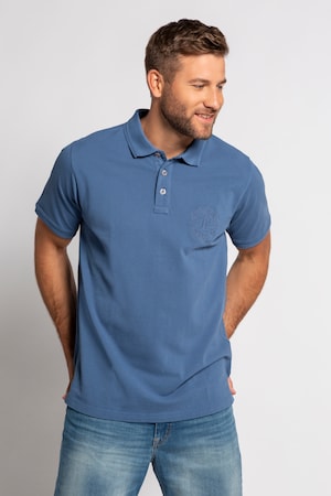 Duże rozmiary Koszulka polo, mężczyzna, niebieska, rozmiar: 3XL, bawełna, JP1880