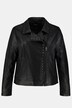 Stud Accent Faux Leather Fully Lined Biker Jacket