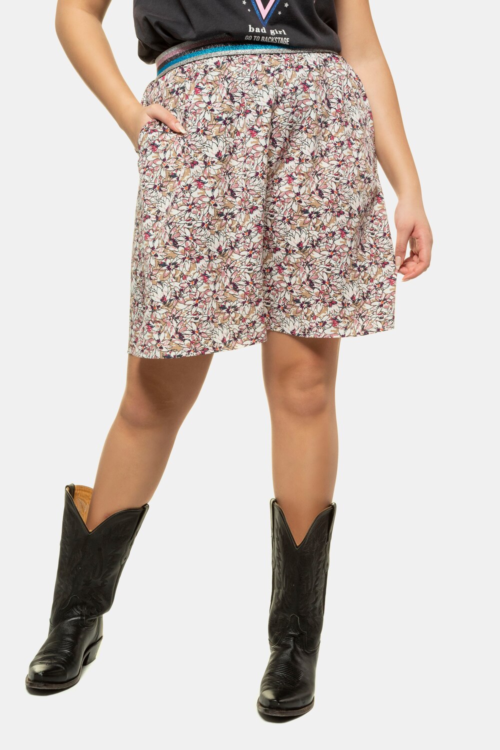 Grote Maten rok, Dames, wit, Maat: 58/60, Polyester, Studio Untold Grote Maten rok, Dames, wit, Maat: 58/60, Polyester, Studio Untold