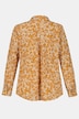Two Tone Floral Print Button Front Blouse