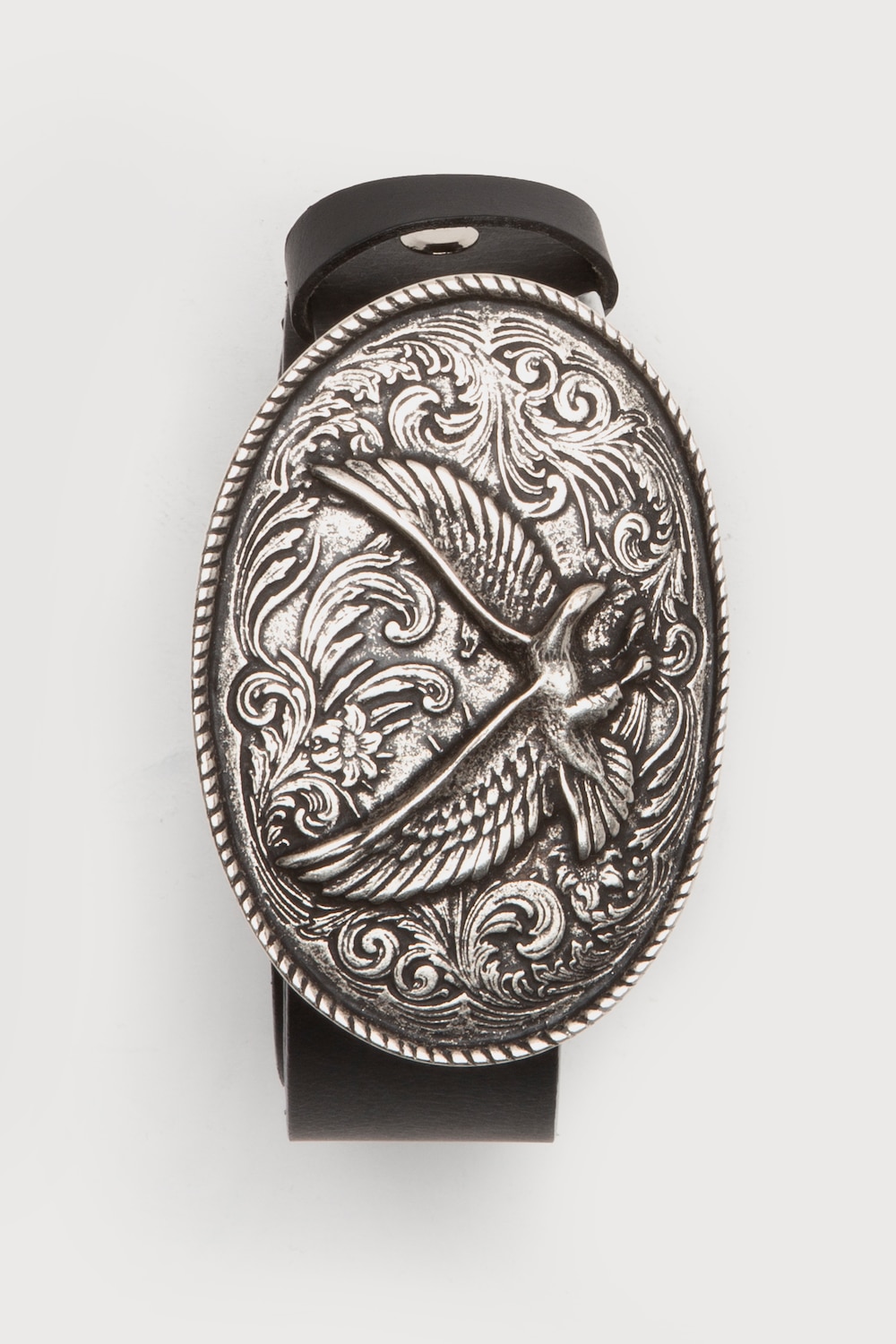 Stora storlekar Skinnbälte, Her, svart, storlek: 110, Läder, JP1880