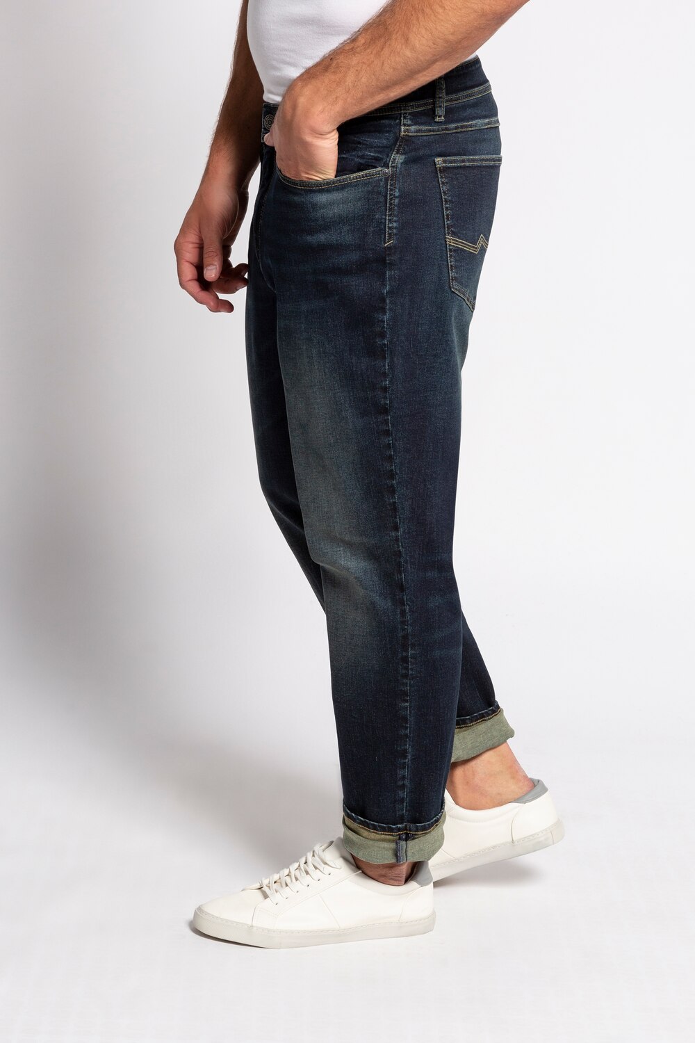Stora storlekar jeans FLEXNAMIC®, Her, blå, storlek: 60, Bomull, JP1880