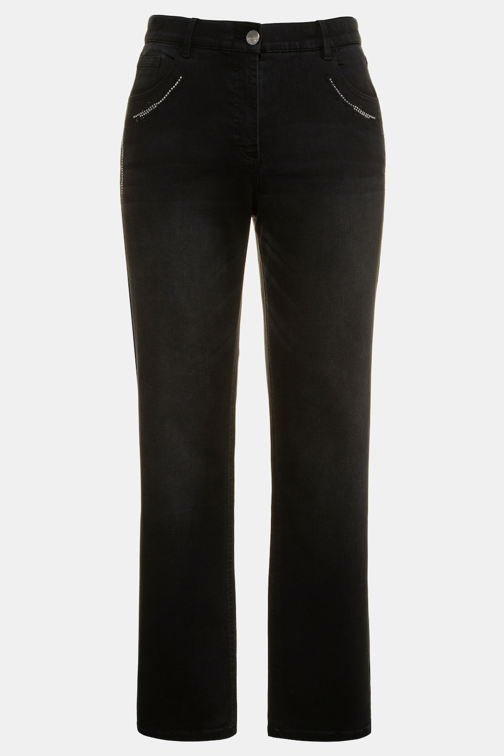 Grote Maten jeans, Dames, zwart, Maat: 120, Katoen/Viscose/Polyester, Ulla Popken