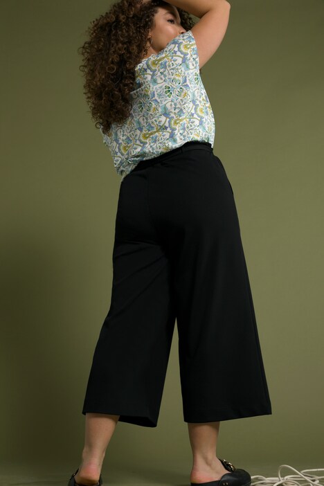 WFDDSD Beiläufige lose breite Bein-Hosen-hohe Taillen-Hosen der Frauen Culotte Paperbag-Hosen der Frauen 