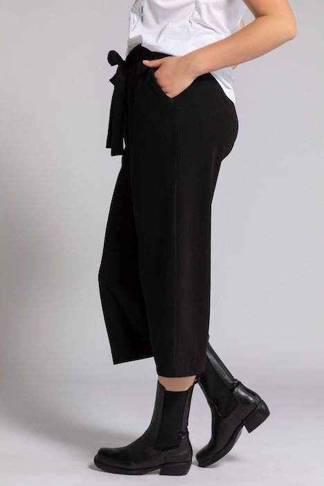 culotte, wijde pijpen, paperbag band, crêpe | Culottes | Broeken