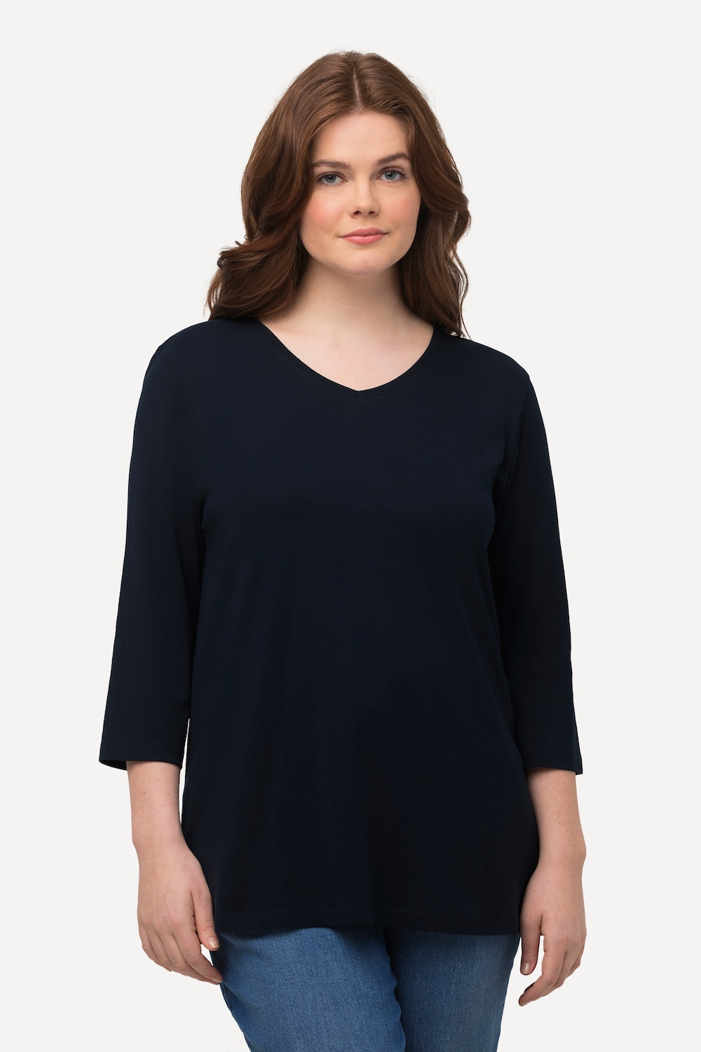 Große Größen Shirt, Damen, blau, Größe: 58/60, Baumwolle, Ulla Popken