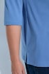Shirt, Rippjersey, V-Ausschnitt, 3/4-Arm, Biobaumwolle