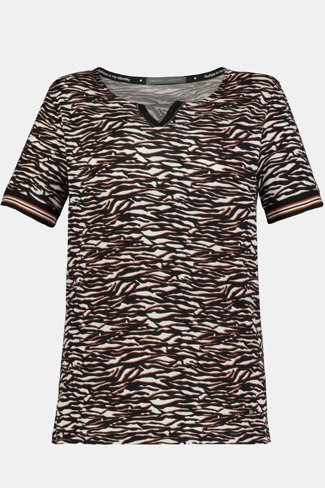 Shirt, Identity, Zebra-Muster, Halbarm
