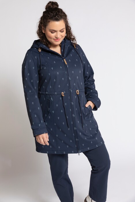 Anchor Print Triple Function Lined Softshell Jacket | Functional ...