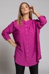 Bluse, oversized, 3/4-Ärmel, Tupfen-Design