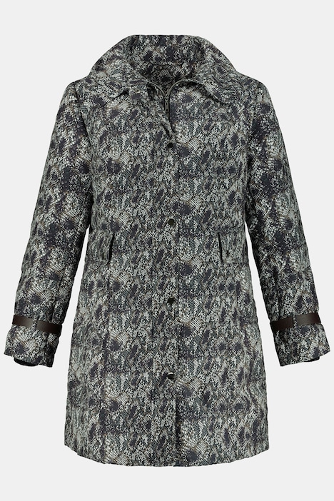 Snake Print Quilted Fully Lined Jacket | Jacket | Jackets