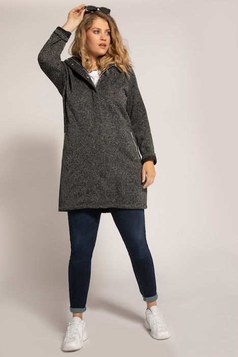 Strickfleece-Jacke