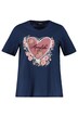 Tričko, A střih, krátké rukávy, srdce, výšivka