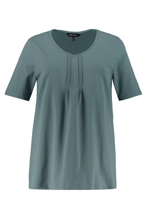 Tričko, puntíky, A střih, dekorativní záhyby, biobavlna