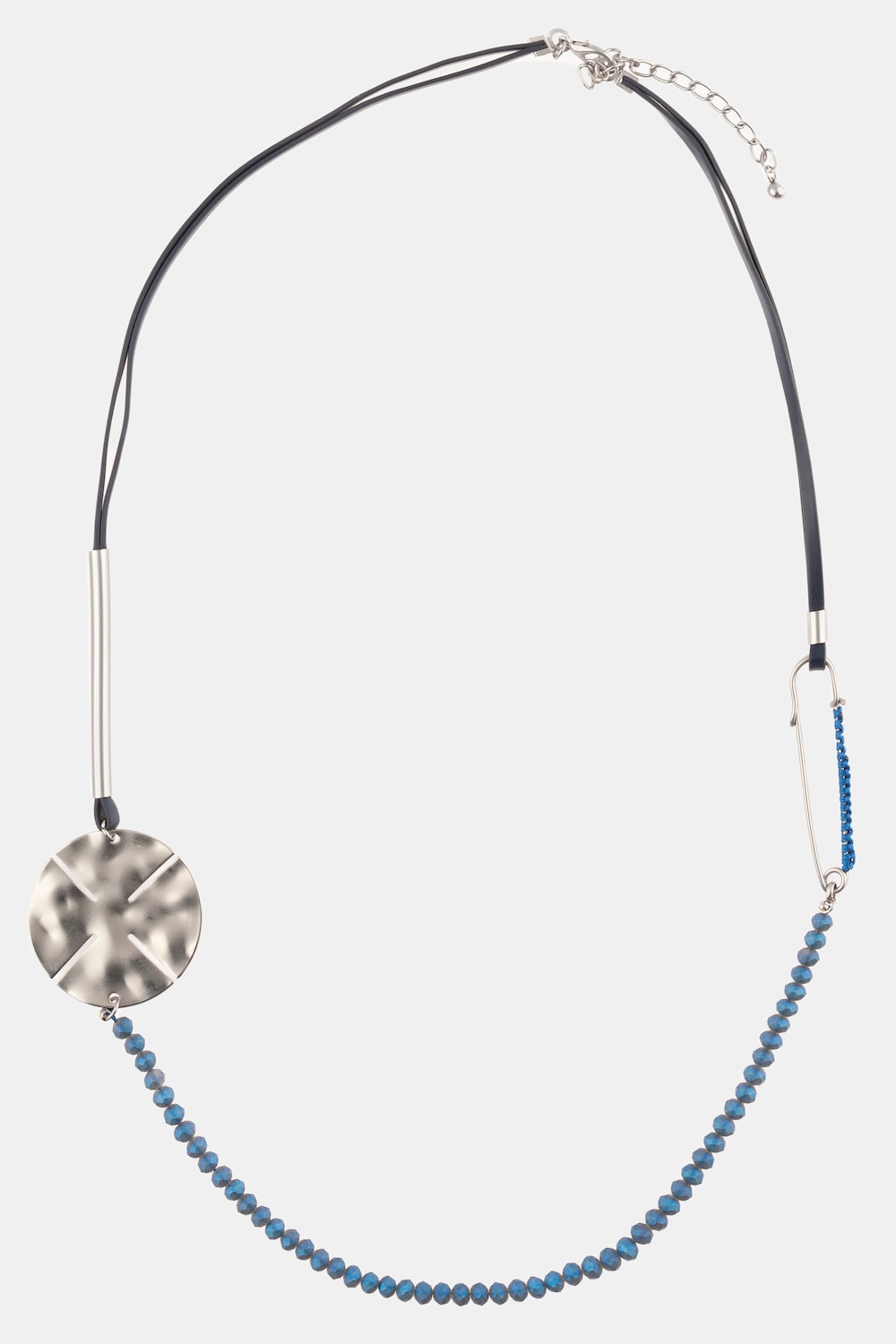 Grote Maten lange ketting, Dames, grijs, Maat: One Size, Metallic vezels/Glas/Synthetische vezels, U Grote Maten lange ketting, Dames, grijs, Maat: One Size, Metallic vezels/Glas/Synthetische vezels, U