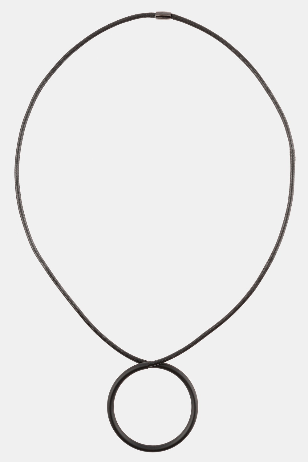 Grote Maten lange ketting, Dames, zwart, Maat: One Size, Metallic vezels/Polyester, Ulla Popken