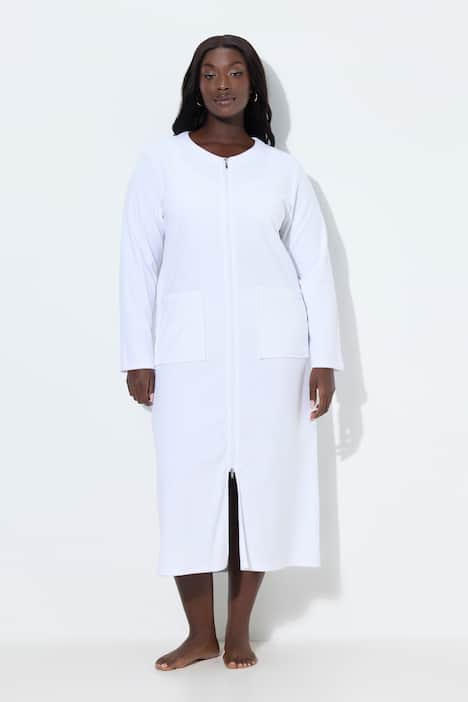 Badjas, 2-weg-rits, badstof, knuffelzacht