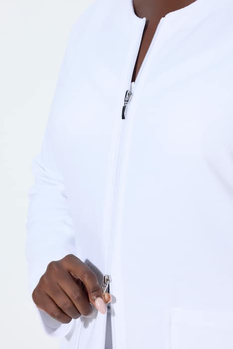 Badjas, 2-weg-rits, badstof, knuffelzacht