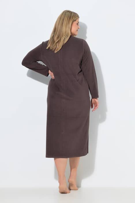 Bademantel, Frottee, 2-Wege-Reissverschluss, Langarm