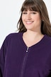Bademantel, 2-Wege-Zipper, Frottee, Langarm