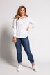 Bluse, offener Hemdkragen, Raffung, Langarm