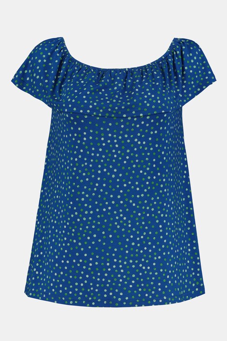 polka dot off shoulder top