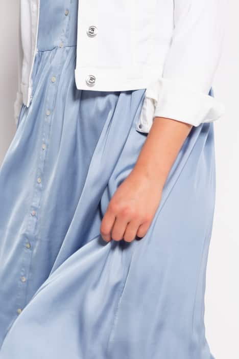 Jeansjacke, Slim Fit, Langarm, Knopfleiste, Brusttaschen