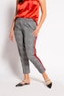 Karierte Jerseyhose mit Seitenstreifen