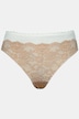 brazilian slip, transparant kant, tweekleurig