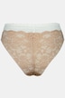 brazilian slip, transparant kant, tweekleurig