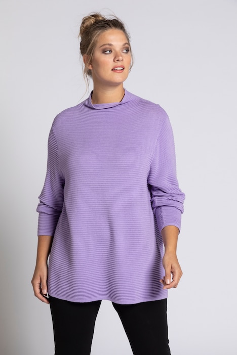 Horizontal Rib Knit Long Sleeve Sweater | Sweater | Sweaters