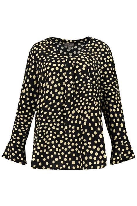 Tunika, krep, dlouhé rukávy s volány, selection