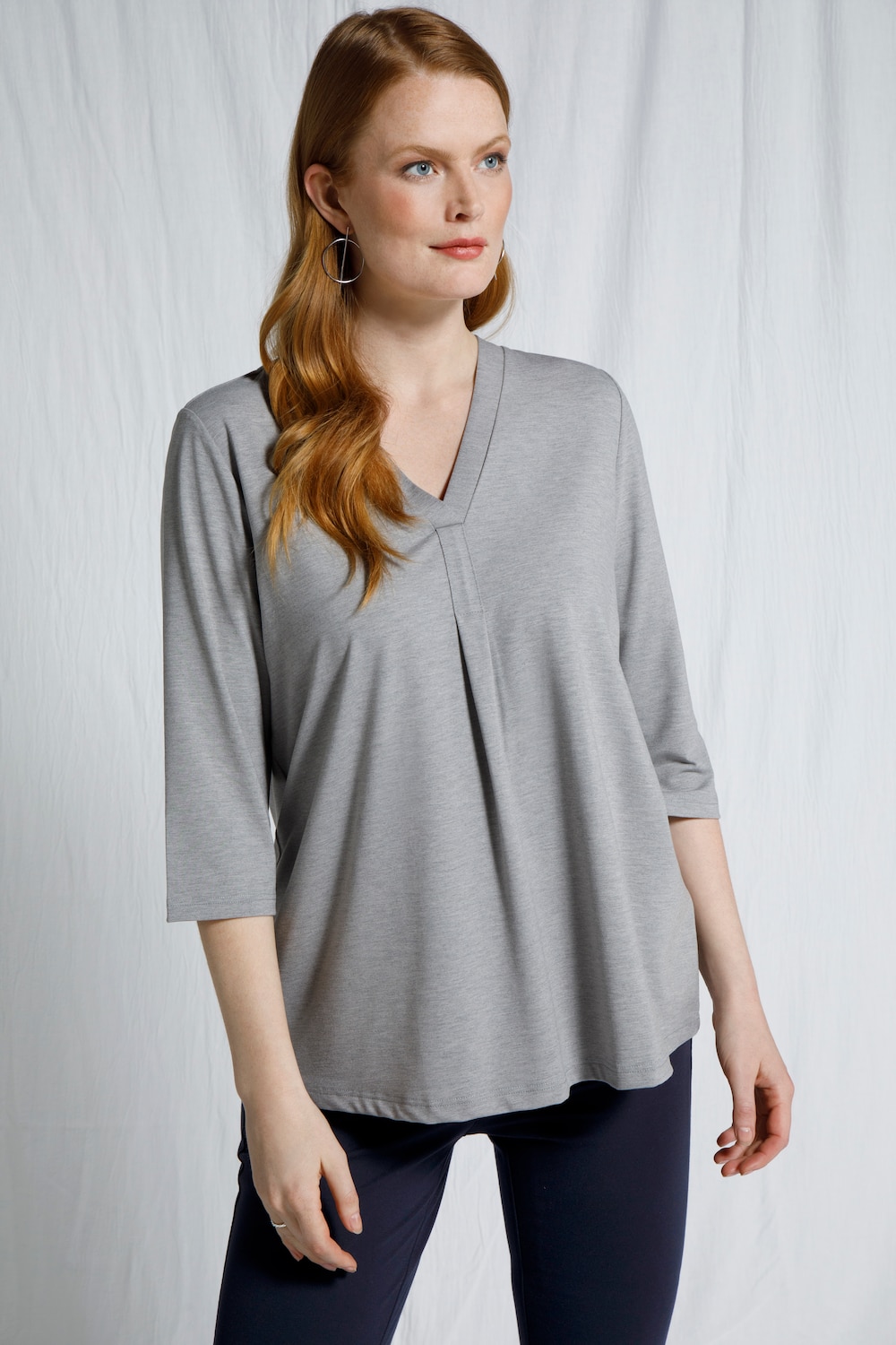 Grote Maten shirt, Dames, groen, Maat: 54/56, Viscose, Ulla Popken
