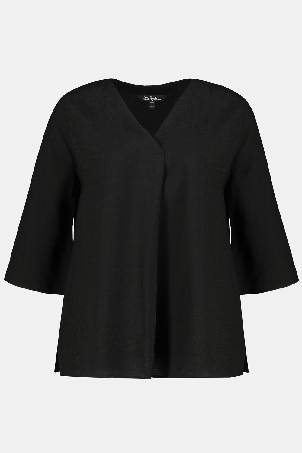 Grote Maten tuniek, Dames, zwart, Maat: 50/52, Viscose, Ulla Popken Grote Maten tuniek, Dames, zwart, Maat: 50/52, Viscose, Ulla Popken