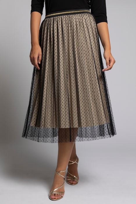 Reversible Pleated Tulle Elastic Waist Skirt | all Skirts | Skirts