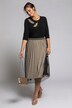 Reversible Pleated Tulle Elastic Waist Skirt