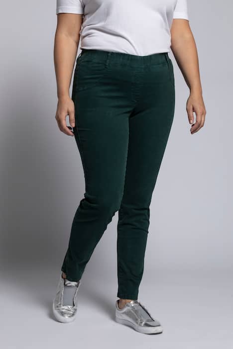 Jeggings, resårlinning, bälteshällor, smala ben, fickor