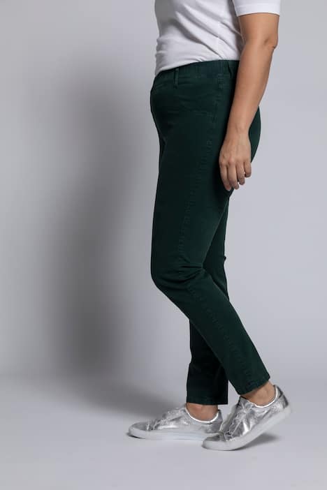 Jeggings, resårlinning, bälteshällor, smala ben, fickor