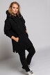 Langarm-Sweatshirt mit Beuteltasche und Kapuze