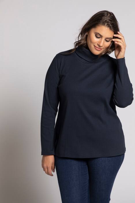 rippshirt mit rollkragen