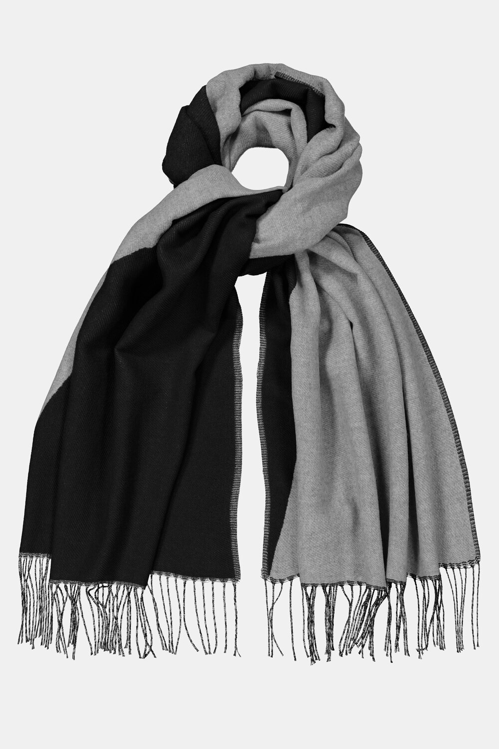Grote Maten sjaal, Dames, zwart, Maat: One Size, Polyester, Ulla Popken