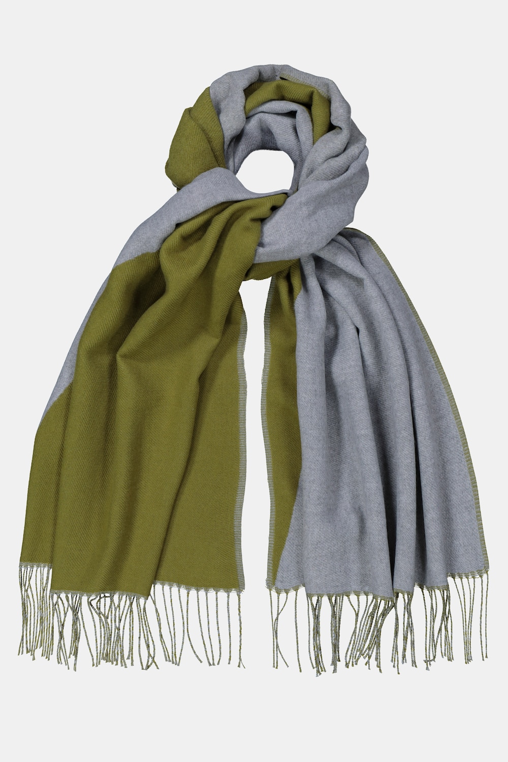 Grote Maten sjaal, Dames, groen, Maat: One Size, Polyester, Ulla Popken