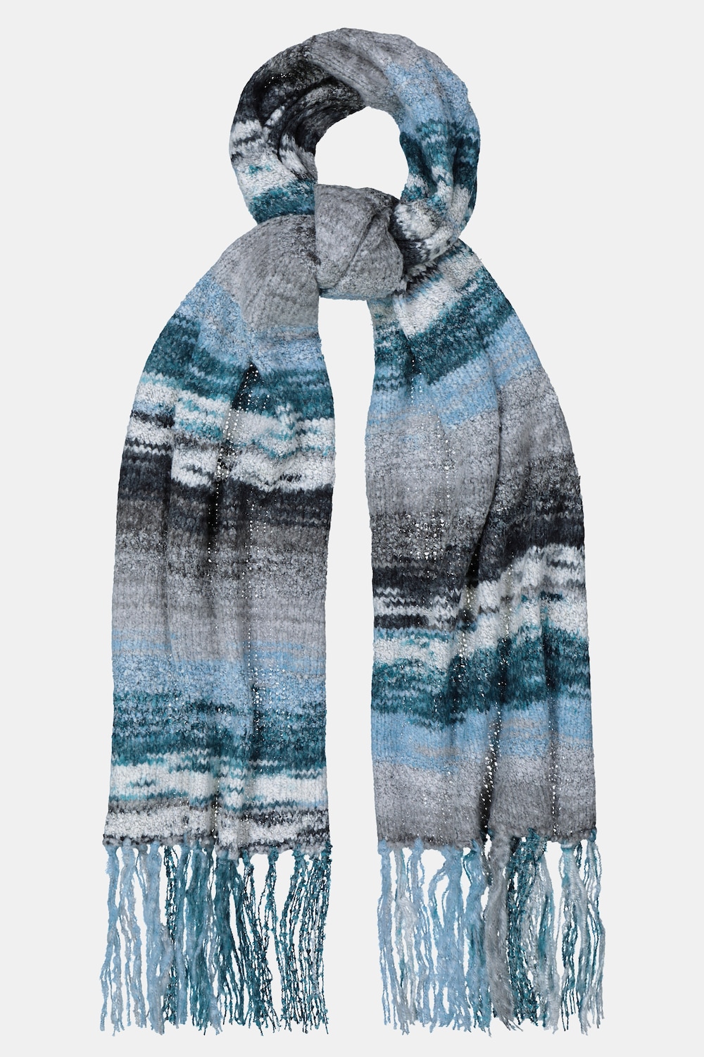 Grote Maten sjaal, Dames, grijs, Maat: One Size, Synthetische vezels/Polyester/Wol, Ulla Popken
